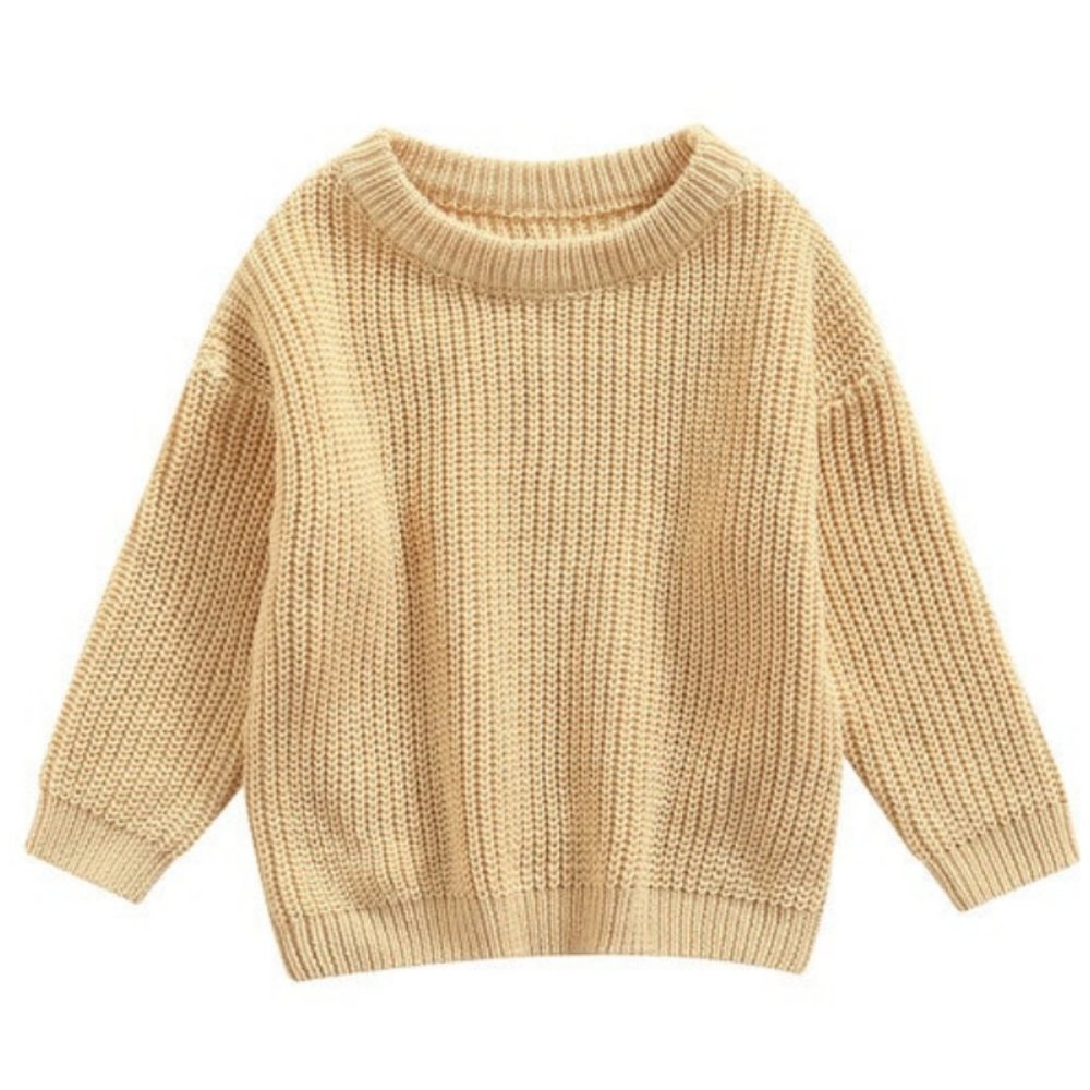 NEW Girls Knit Sweater in Vanilla (4T)